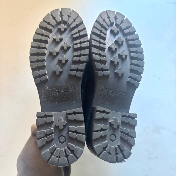 Gentle Souls Brenda Leather Chunky Platform Loafers Black Size 8 - Picture 6 of 8